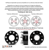 Espaciadores 5x120 1puLG Equinox 2010-15