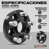 Kit Adaptadores 20mm Jetta 1999 A4 A A7 Rin Nuevo