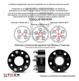 Kit Adaptadores 20mm Jetta 1999 A4 A A7 Rin Nuevo