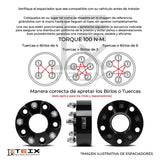 Kit Espaciadores Mazda Cx-3 2015/2022 1puLG 5/114.3 Cb67.1