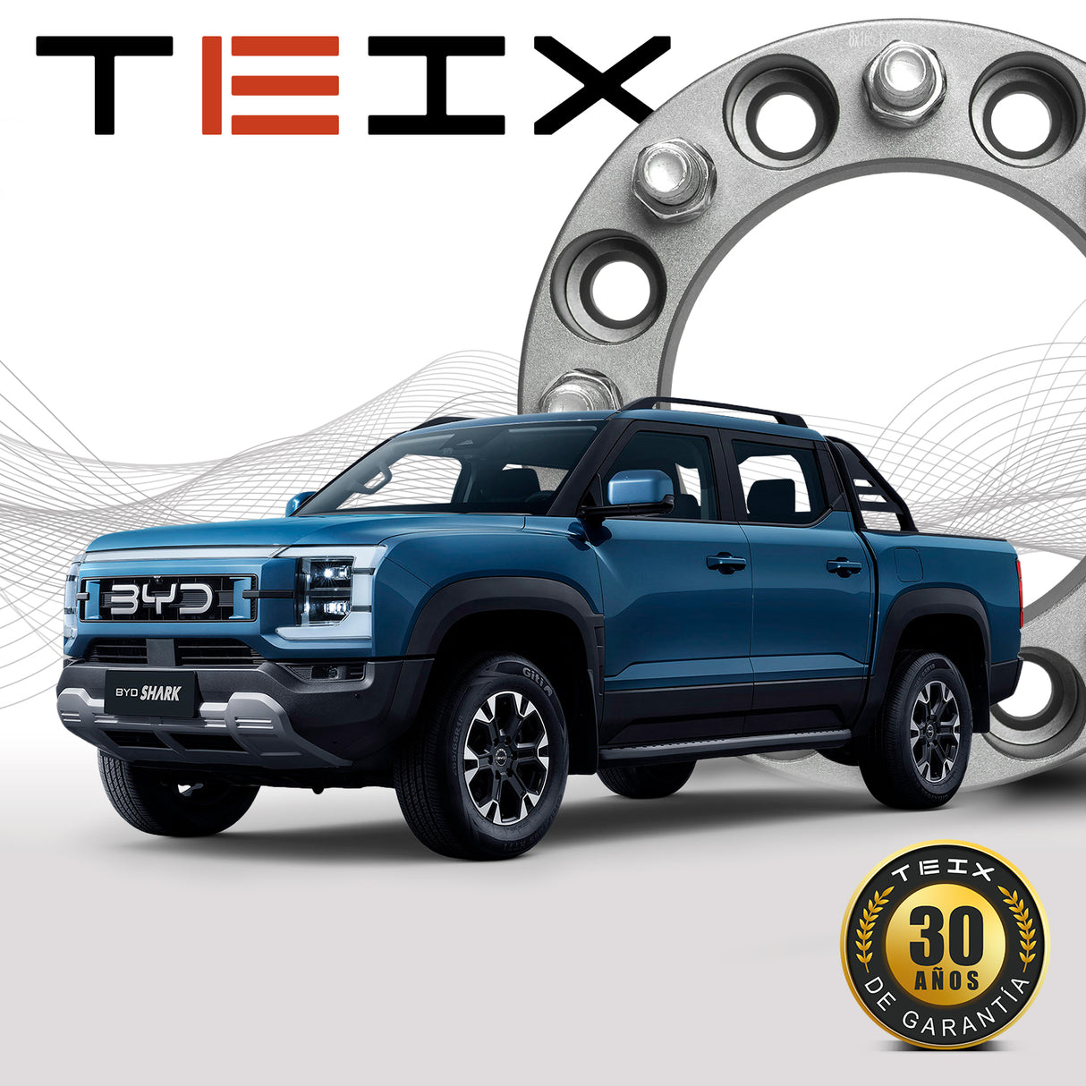 ESPACIADORES PARA BYD SHARK 2025-2027+ 6x139.7 CB 64.1mm 1.5" CON CENTRADOR