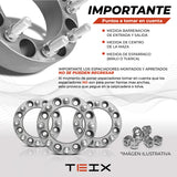 ESPACIADORES PARA BYD SHARK 2025-2027+ 6x139.7 CB 64.1mm 1.5" CON CENTRADOR