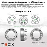 ESPACIADORES PARA BYD SHARK 2025-2027+ 6x139.7 CB 64.1mm 1.5" CON CENTRADOR