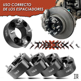 KIT ESPACIADORES ATV 2" 4X110 LLANTA CB74 12X1.25