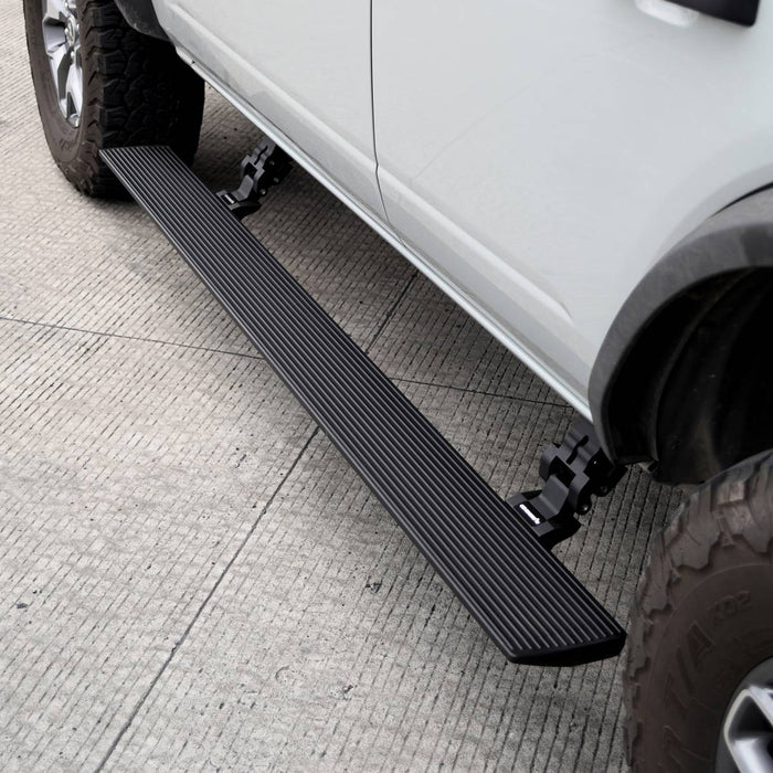 ESTRIBOS ELECTRICOS GO RHINO PARA TOYOTA HILUX 16 - 23 NEGRGO TEXTURIZADO