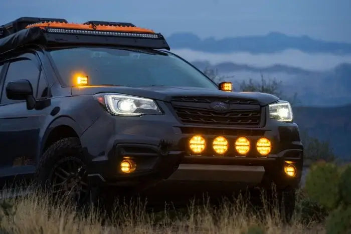 Faros Redondo Rigid 360 Series 6" Spot Con Amber PRO Lens (Par)