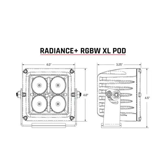 Par De Luces Led Radiance Plus Pod Xl Rgbw