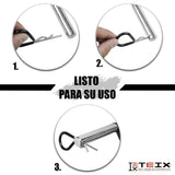 PERNO PASADOR SEGURO CON CLIP PARA TIRON COPLE REMOLQUE TEIX