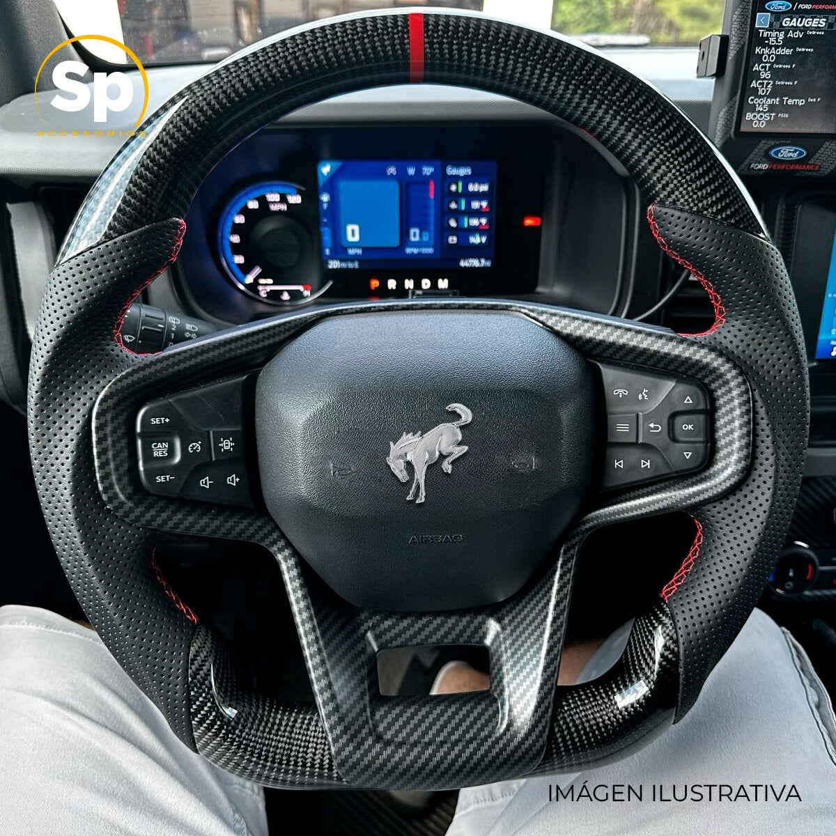 Volante fibra de carbono FORD BRONCO | BRONCO RAPTOR 2021-2025