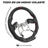 Volante Fibra de Carbono Rojo Tacoma 2016-2022
