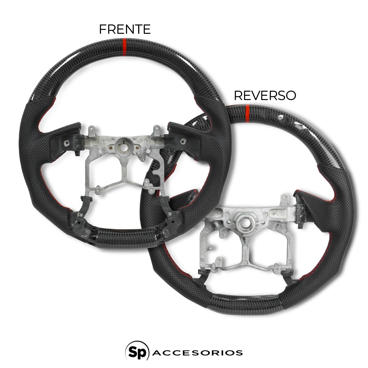 Volante Fibra de Carbono Rojo Tacoma 2016-2022