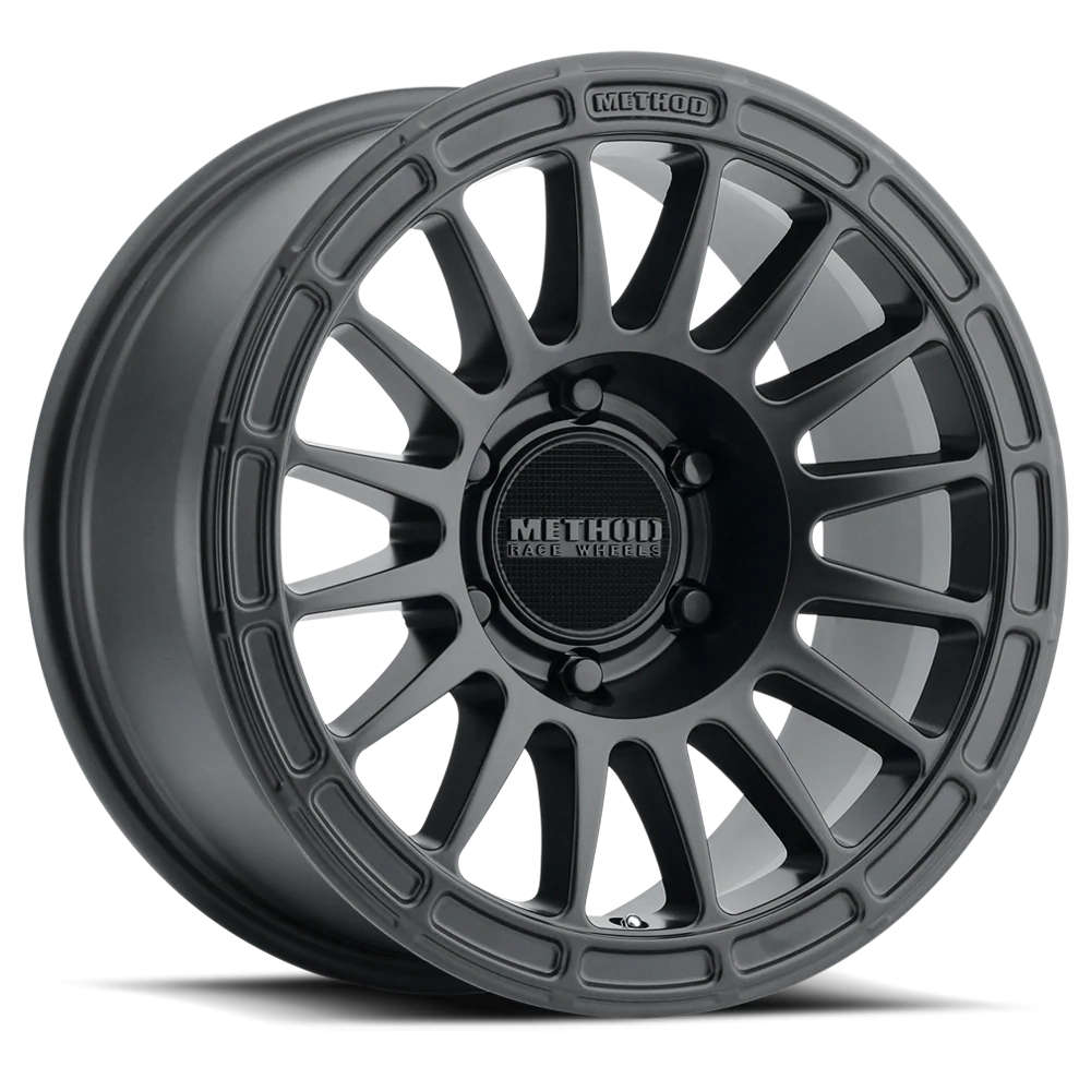 Rin Method MR 314 17X8.5 6X139.7/ ET 00/ CB 106.25/ MATTE BLACK Compatible con TACOMA HILUX BRONCO RANGER L200