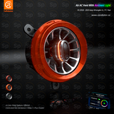Ventilación de aire acondicionado Turbo Carobotor con luces ambientales para Jeep Wrangler JL/JT/4xe 2018-2023 (NARANJA)