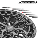 RIN VOSSEN 17X9 6X139.7 CB106.1 ET0 HFX-1 SATIN BLACK