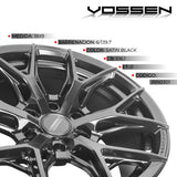 Rin Vossen 18x9-6x139.7 Satin Black Chevrolet Colorado