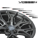 RINES VOSSEN 17X9 6X139.7 CB 106.1 ET-0 HF64 MATTE GUNMETAL