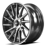 RINES BX7 FW3 13 4X100X114.3/ ET28/ CB 73.1/ BLACK POLISH FACE & LIP