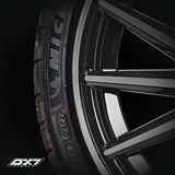 RINES BX7 FW3 13 4X100X114.3/ ET28/ CB 73.1/ BLACK POLISH FACE & LIP