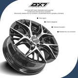 RINES BX7 FW0 13 4X100/ ET 35/ CB 73.1/ BLACK POLISH FACE