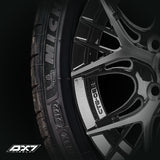 RINES BX7 FW0 13 4X100/ ET 35/ CB 73.1/ BLACK POLISH FACE