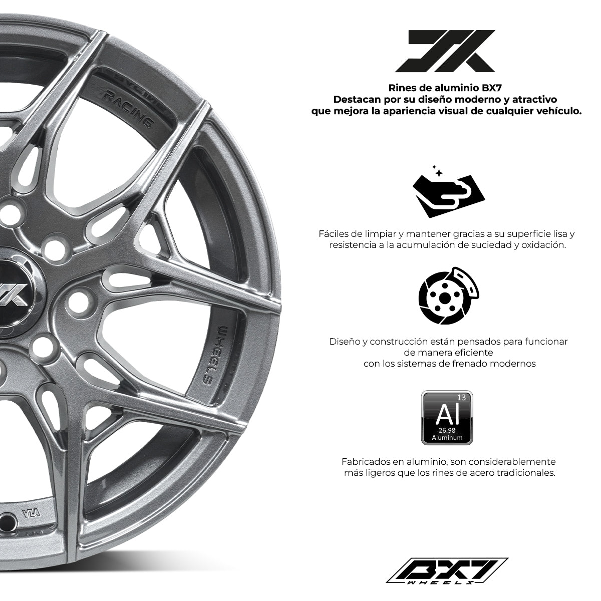RINES BX7 FW1 14 4X100/114.3 ET 35/ CB 73.1/ GREY