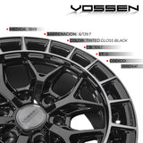 Rines Vossen 18x9-6x139.7 Tinted Gloss Black Sierra 1500 4x4