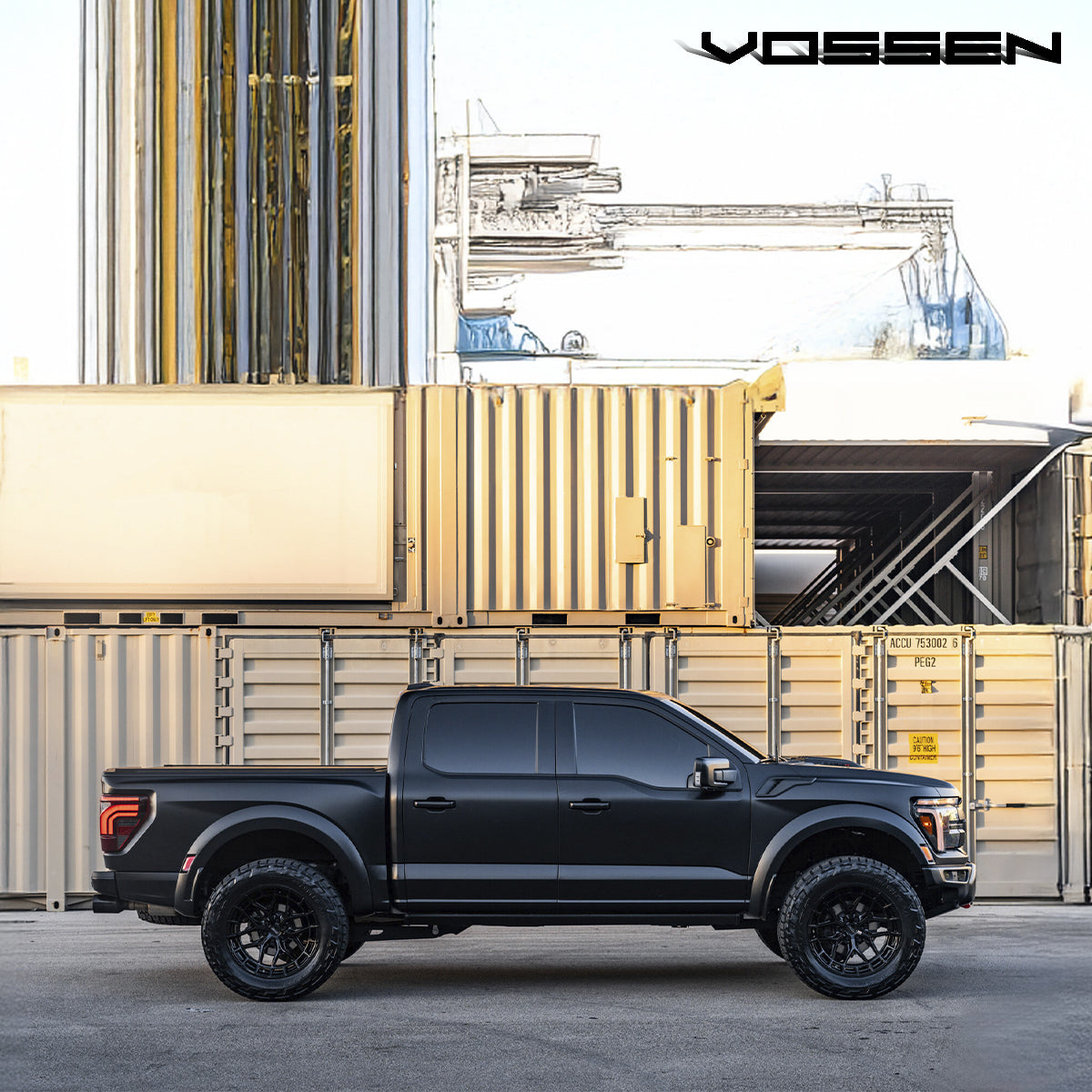 Rines Vossen 18x9-6x139.7 Tinted Gloss Black Sierra 1500 4x4