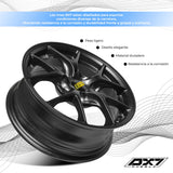 RINES BX7 FW4 14 4X100/114.3/ ET 30/ CB 73.1/ Satin Black