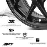 RINES BX7 FW4 14 4X100/114.3/ ET 30/ CB 73.1/ Satin Black