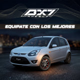 RINES BX7 FW8 14 4X100/108 / ET 35/ CB 73.1/  BLACK WITH FACE AND LIP MACHINED+RED UNDER CUT