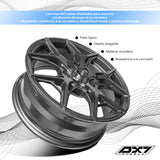 RINES BX7 FW1 14 4X100/114.3 ET 35/ CB 73.1/ GREY
