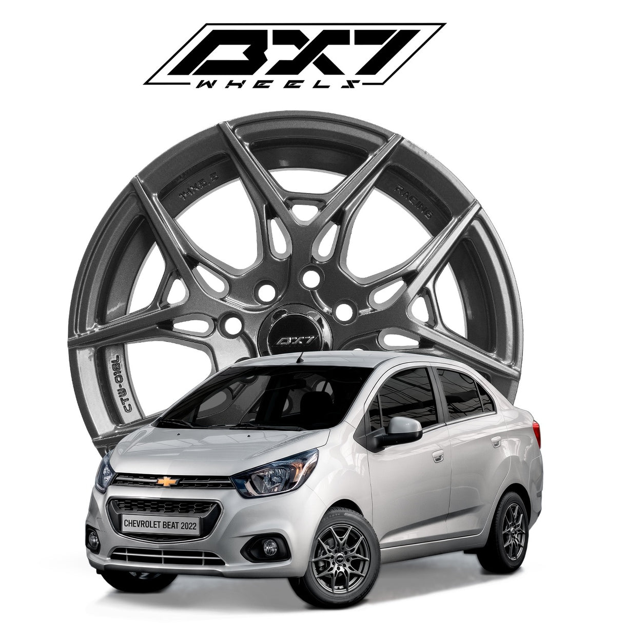 RINES BX7 FW1 14 4X100/114.3 ET 35/ CB 73.1/ GREY