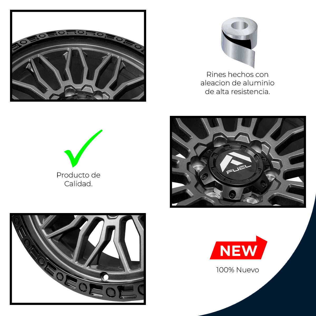 RIN BX7 FC9 17 6X139.7/ ET 0/ CB 110/ GUN METAL/COATED MATTE BLACK