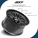 RIN BX7 FC9 17 6X139.7/ ET 0/ CB 110/ GUN METAL/COATED MATTE BLACK