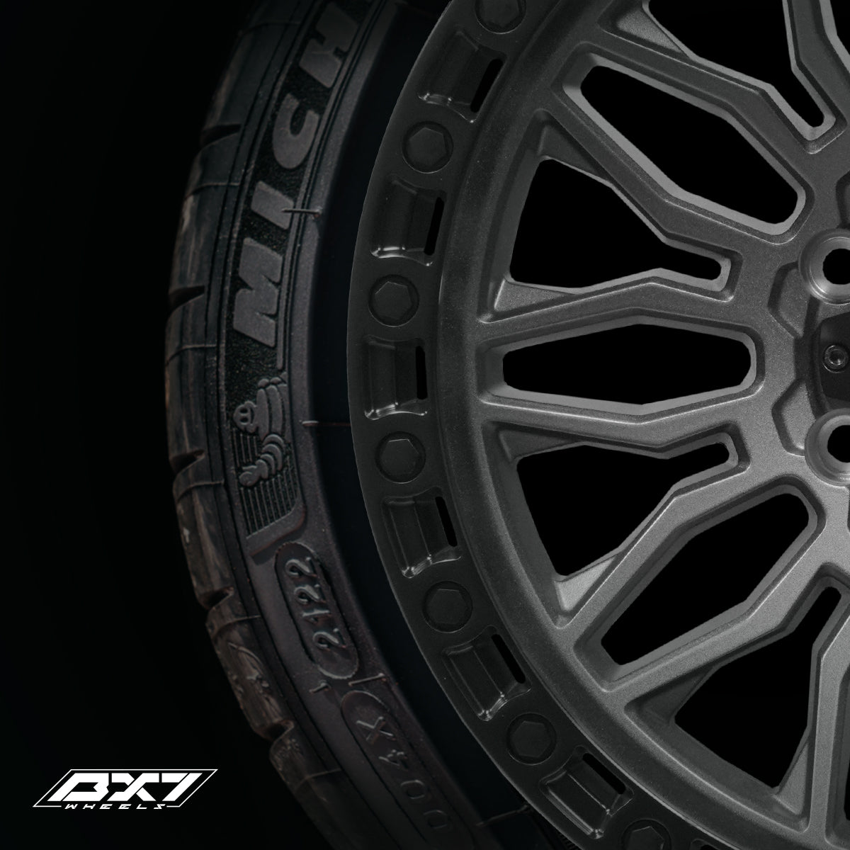RIN BX7 FC9 17 6X139.7/ ET 0/ CB 110/ GUN METAL/COATED MATTE BLACK