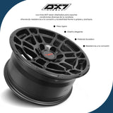 RIN BX7 FW8 17 6X139.7/ ET 5/ CB 106.1/ NEGRO/MATTE BLACK