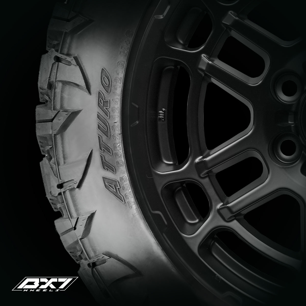 RIN BX7 FW8 17 6X139.7/ ET 5/ CB 106.1/ NEGRO/MATTE BLACK