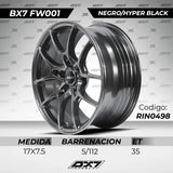 Rin Bx7 17x7.5 5/112 Et35 Negro/matte Black