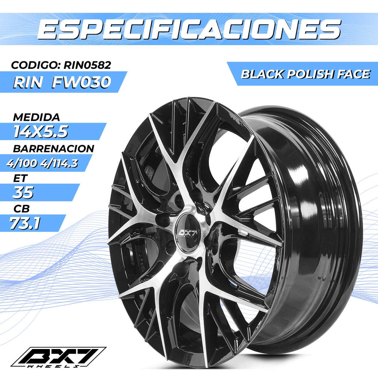 Rin 14 4/100 P/ Beat Spark Corsa Vectra Kia Spectra Tornad