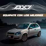 RINES BX7 FW0 13 4X100/114.3/ ET 35/ CB 73.1/ BLACK WITH FACE AND LIP MACHINED+RED UNDER CUT