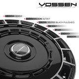 Rin Vossen 22x9.5 6x139.7 Gloss Black Pulished