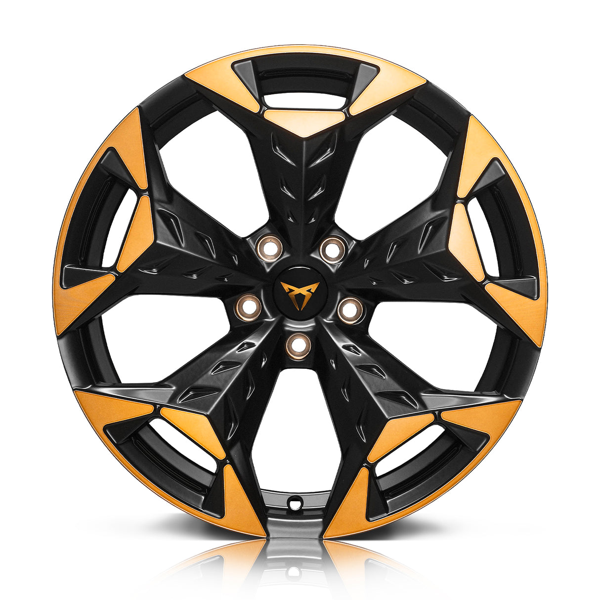 RIN BX7 FC18717 18X8.0 5/112 ET 38  CB57.1 NEGRO/BLACK MACHINED+BRONZE CLEAR