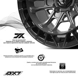 RIN BX7 WHEELS 15X8 5/114.3 ET: -10 CB: 73.1 MATTE GUNMETAL+ MATTE
