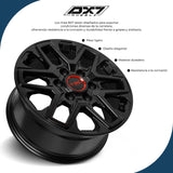 RIN BX7 FW17817 17X8 6X139.7 ET 55  CB 106.1 NEGRO/MATTE BLACK