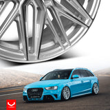 RIN 22X9.5 6/139.7 ET20 DEEP 106.1 SILVER POLISHED