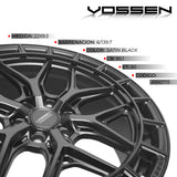 RIN 22X9.5 6/139.7 ET30 DEEP 95.1 SATIN BLACK