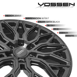 RIN 20X9.5 6/139.7 ET15 DEEP 106.1 SATIN BLACK
