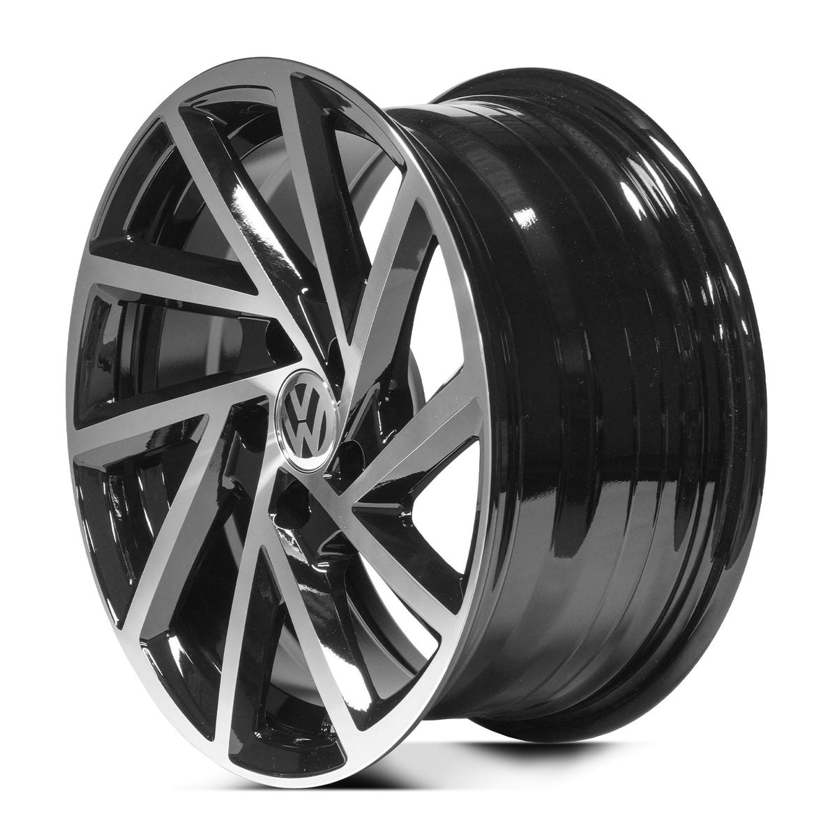 RIN BX7 WHEELS 15X7 5/100 ET: 35 CB: 57.1 BLACK MACHINE FACE