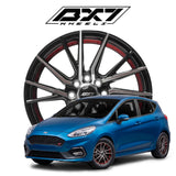 RINES BX7 FW5 15 4X100X108/ ET 35/ CB 73.1/ NEGRO MB+IRL