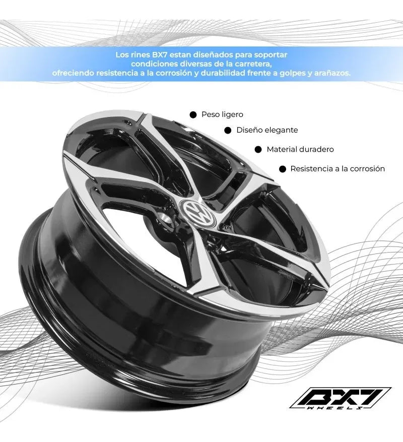 Rines 15 5-100 Vw Vento Jetta Clasico Golf A4 Polo Virtus 4p